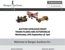 Tablet Screenshot of bangorauctions.co.uk